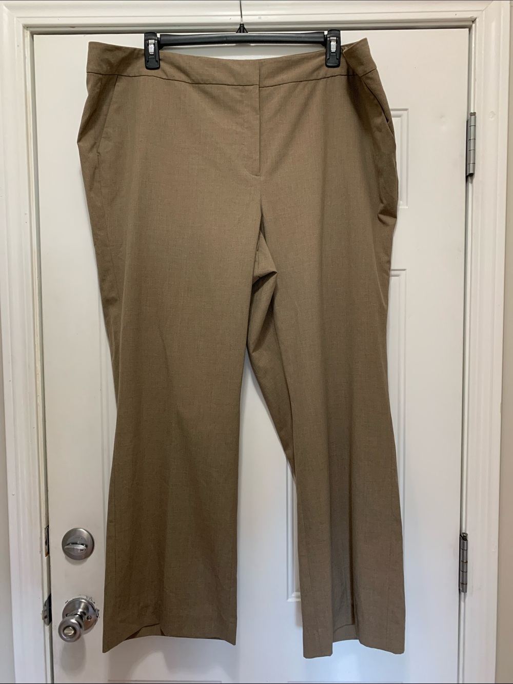 3/$15 Sejour Straight-Leg Curvy Dress Trousers in Tan Size 22W